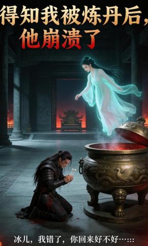短剧《得知我被炼丹后，他崩溃了》海报