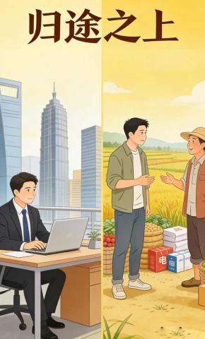 短剧《归途之上》海报