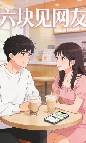 短剧《六块见网友》海报