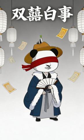 短剧《双囍白事》海报