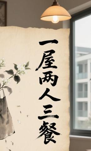 短剧《一屋两人三餐》海报