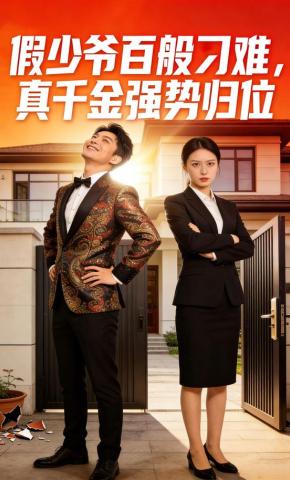 短剧《假少爷百般刁难，真千金强势归位》海报