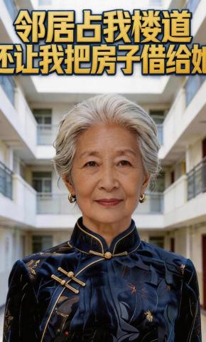 短剧《邻居占我楼道还让我把房子借给她》海报