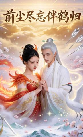 短剧《前尘尽忘伴鹤归》海报