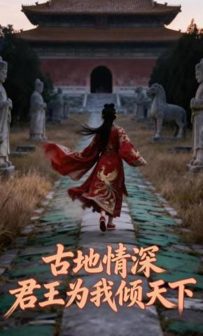 短剧《古地情深，君王为我倾天下》海报