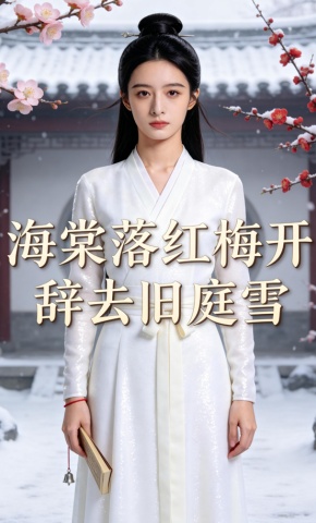 短剧《海棠落，红梅开，辞去旧庭雪》海报