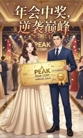 短剧《年会中奖，逆袭巅峰》海报