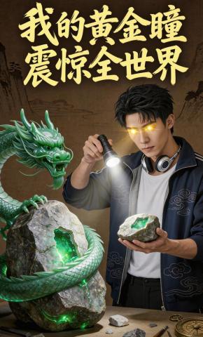 短剧《我的黄金瞳震惊全世界》海报