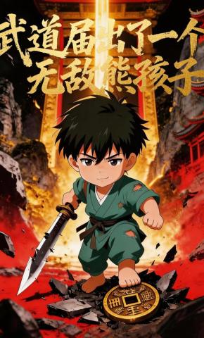 短剧《武道届出了一个无敌熊孩子》海报