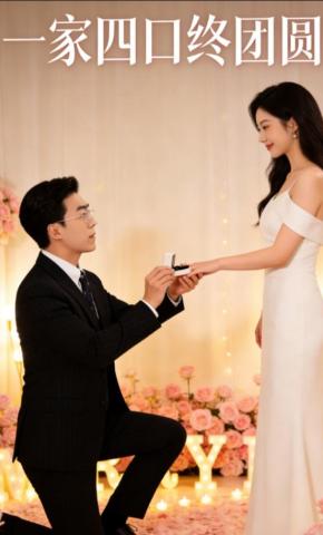 短剧《一家四口终团圆》海报