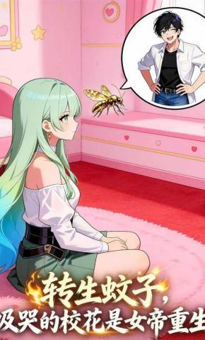 短剧《转生蚊子：吸哭的校花是女帝重生》海报