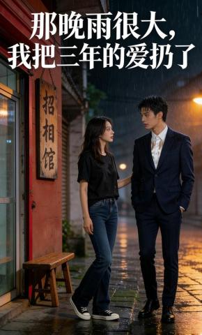 短剧《那晚雨很大，我把三年的爱扔了》海报