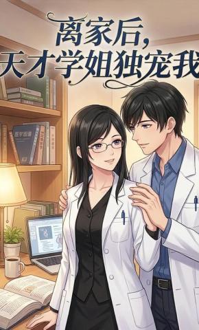 短剧《离家后，天才学姐独宠我》海报