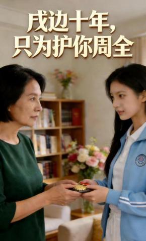 短剧《戍边十年，只为护你周全》海报