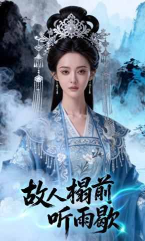 短剧《故人榻前听雨歇》海报