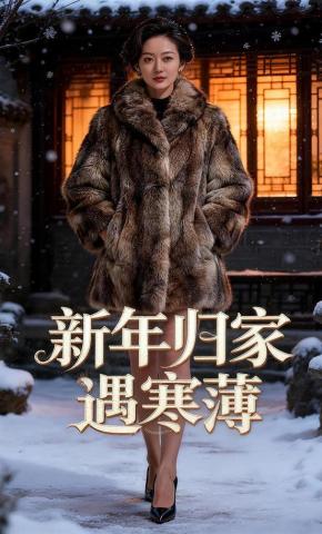 短剧《新年归家遇寒薄》海报