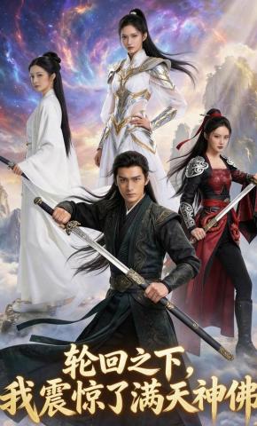 短剧《轮回之下，我震惊了满天神佛》海报