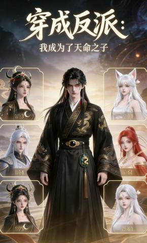 短剧《穿成反派：我成为了天命之子》海报