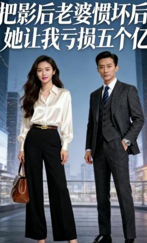 短剧《把影后老婆惯坏后，她让我亏损五个亿》海报
