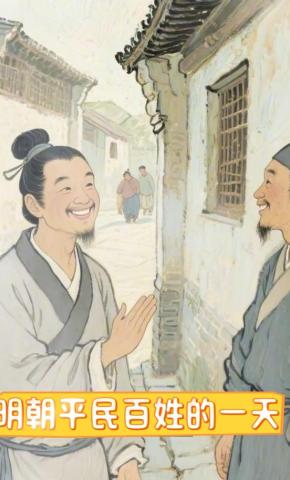 短剧《明朝平民百姓的一天》海报