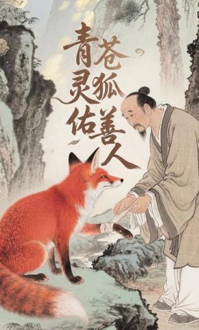 短剧《青苍灵狐佑善人》海报