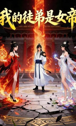 短剧《我的徒弟是女帝》海报