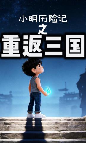短剧《小明历险记之重返三国》海报