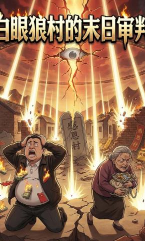 短剧《白眼狼村的末日审判》海报