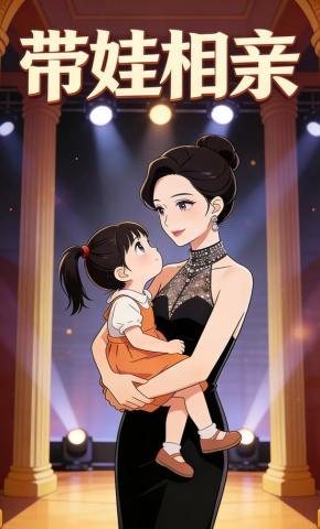 短剧《带娃相亲》海报