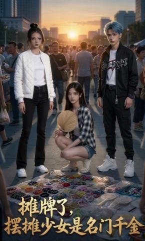 短剧《摊牌了，摆摊少女是名门千金》海报