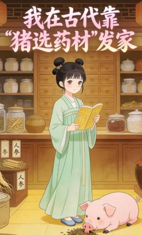 短剧《我在古代靠“猪选药材”发家》海报