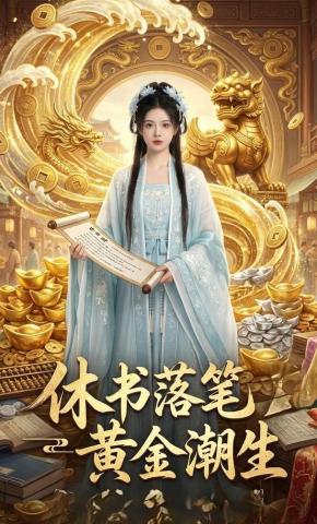 短剧《休书落笔，黄金潮生》海报