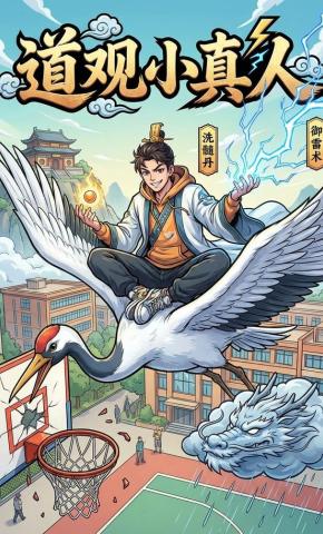 短剧《道观小真人》海报