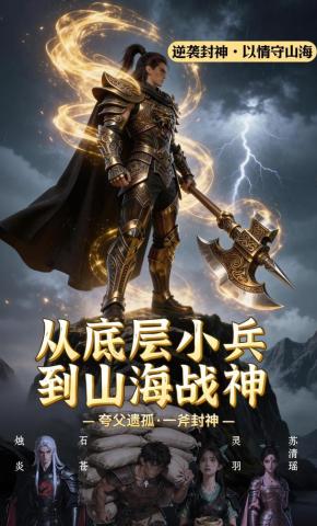 短剧《从底层小兵，到山海战神》海报