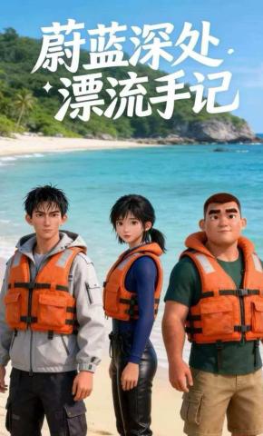 短剧《蔚蓝深处漂流手记1》海报
