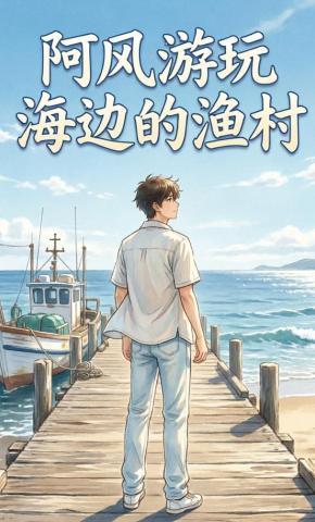 短剧《阿风游玩海边的渔村》海报