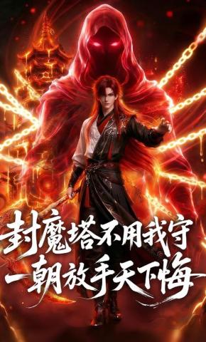 短剧《封魔塔不用我守，一朝放手天下悔》海报