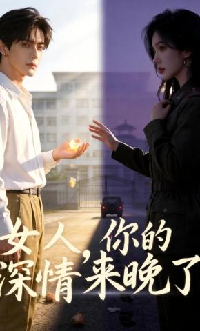 短剧《女人，你的深情来晚了》海报