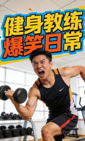 短剧《健身教练爆笑日常》海报