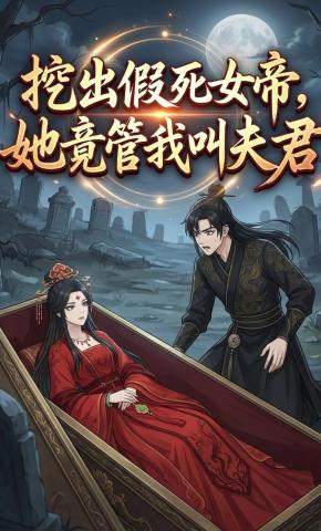 短剧《挖出假死女帝，她竟管我叫夫君》海报