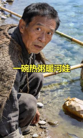 短剧《一碗热粥暖河娃》海报
