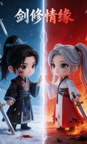 短剧《剑修情缘》海报