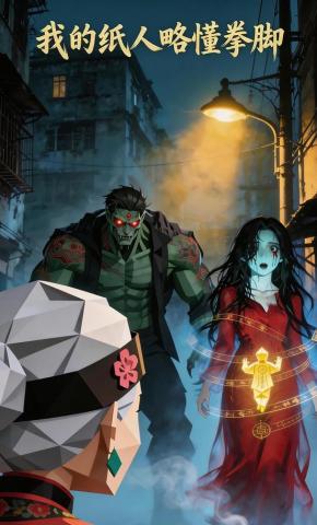 短剧《我的纸人略懂拳脚》海报