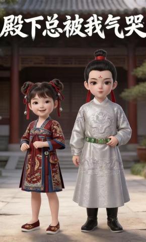 短剧《殿下总被我气哭》海报