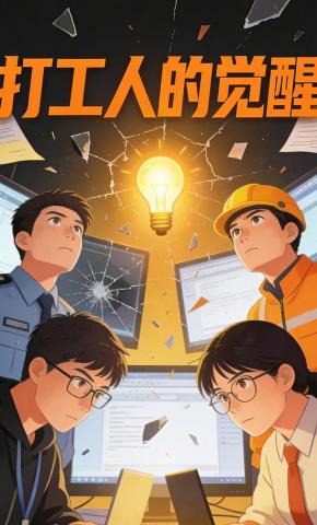 短剧《打工人的觉醒》海报
