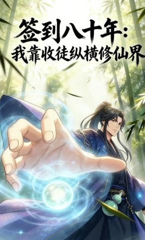 短剧《签到八十年：我靠收徒纵横修仙界》海报