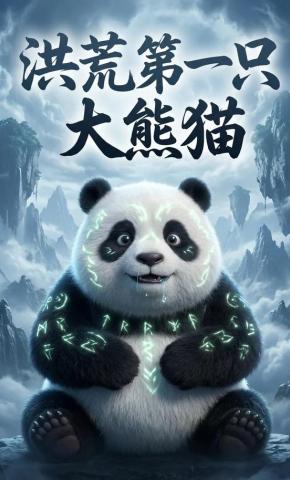 短剧《洪荒第一只大熊猫》海报