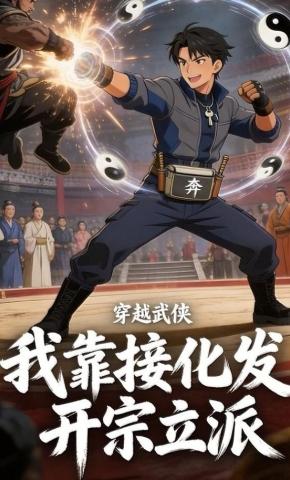 短剧《穿越武侠：我靠接化发开宗立派》海报