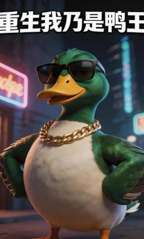 短剧《重生:我乃鸭王》海报