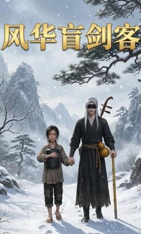 短剧《风华盲剑客》海报
